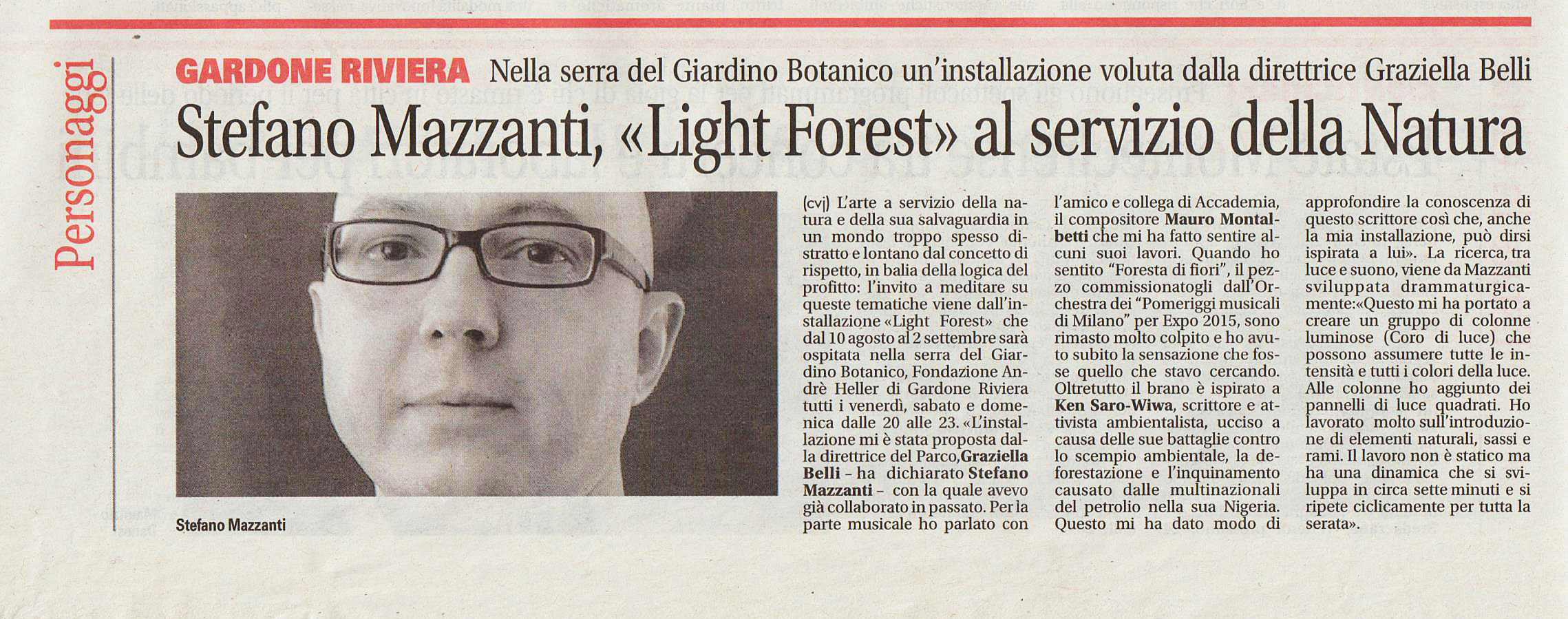Light Forest su Garda week